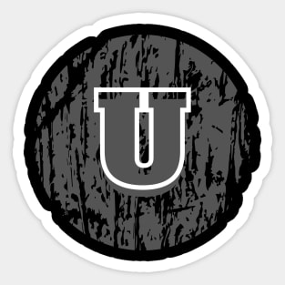 Letter U Sticker